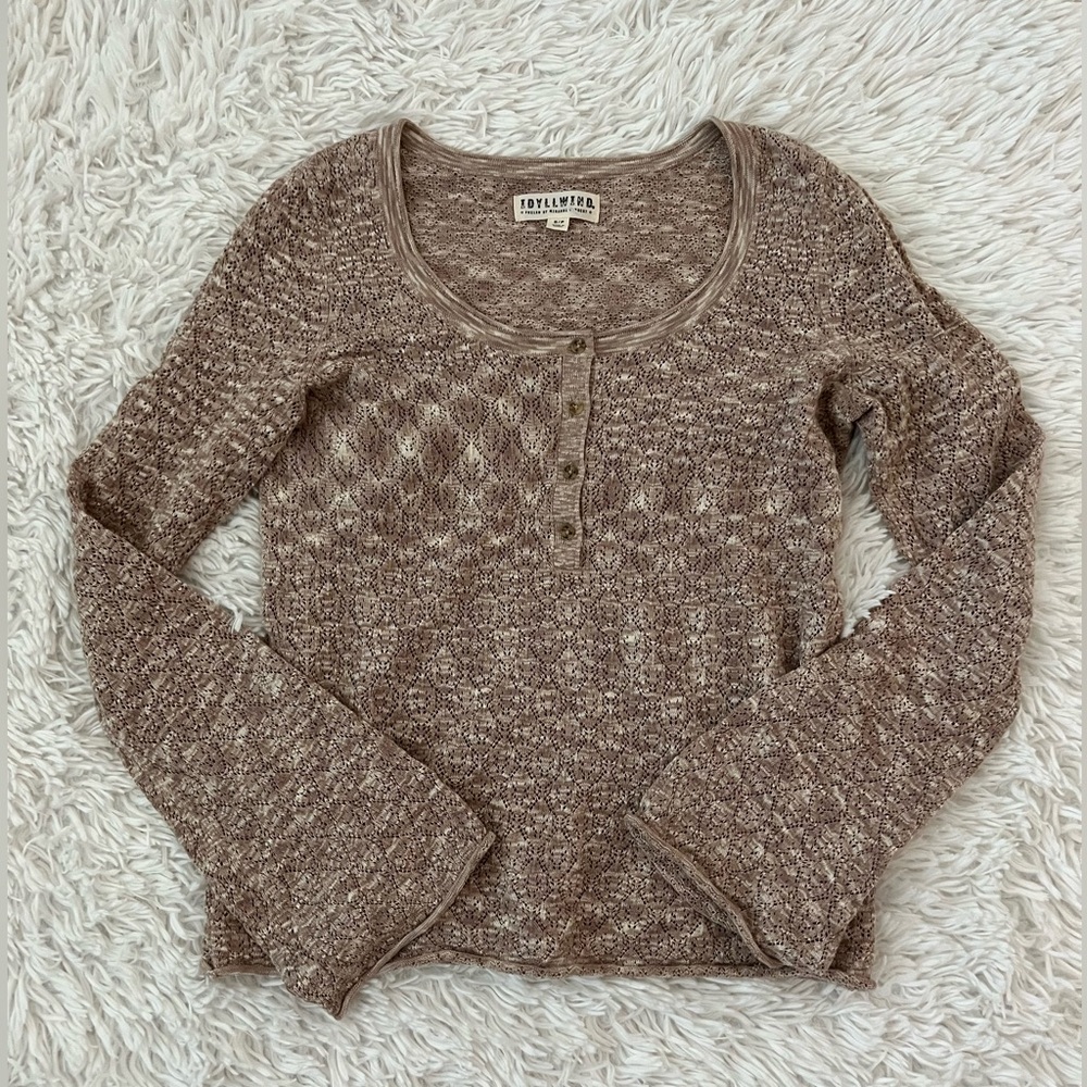 Idyllwind Ranger Pointelle Henley Top by Miranda Lambert